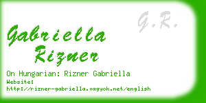 gabriella rizner business card